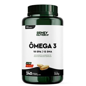 Ômega 3  1000mg  Leve 180 Cápsulas + 60 Grátis    Sidney Oliveira