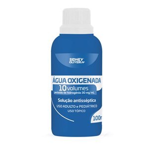 Água Oxigenada 10 Vol. Solução Antisséptica 100Ml Sidney Oliveira